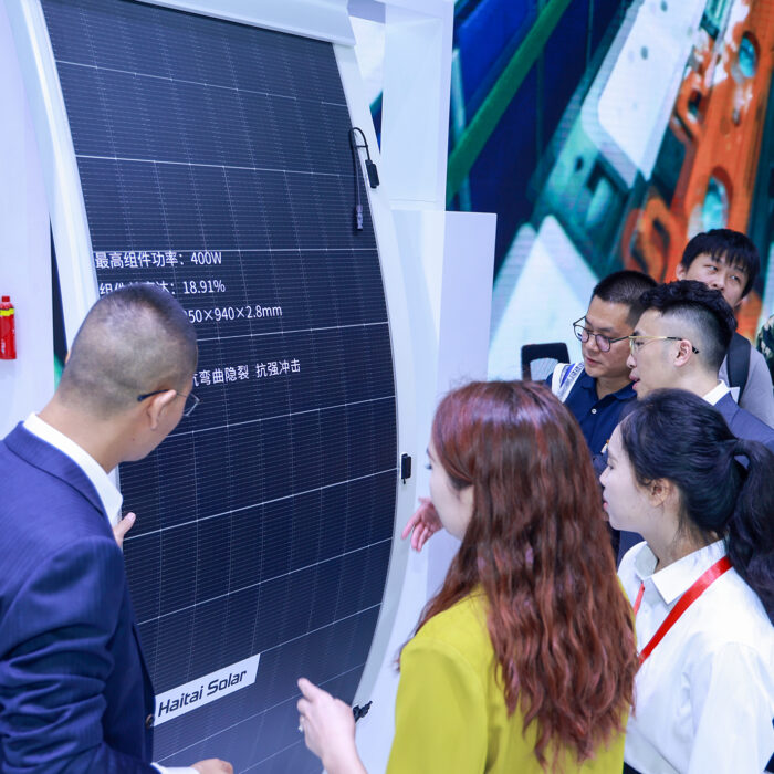 New product launch Haitai Solar presents a variety of new module products at SNEC